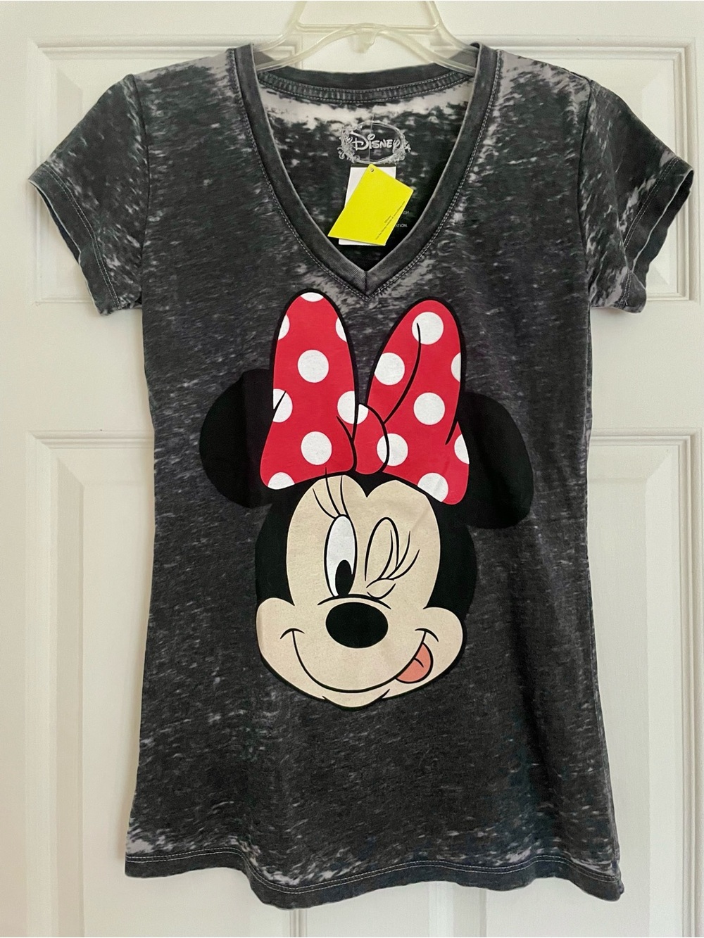 Disney Minnie Mouse Face Distressed Graphic Tee
